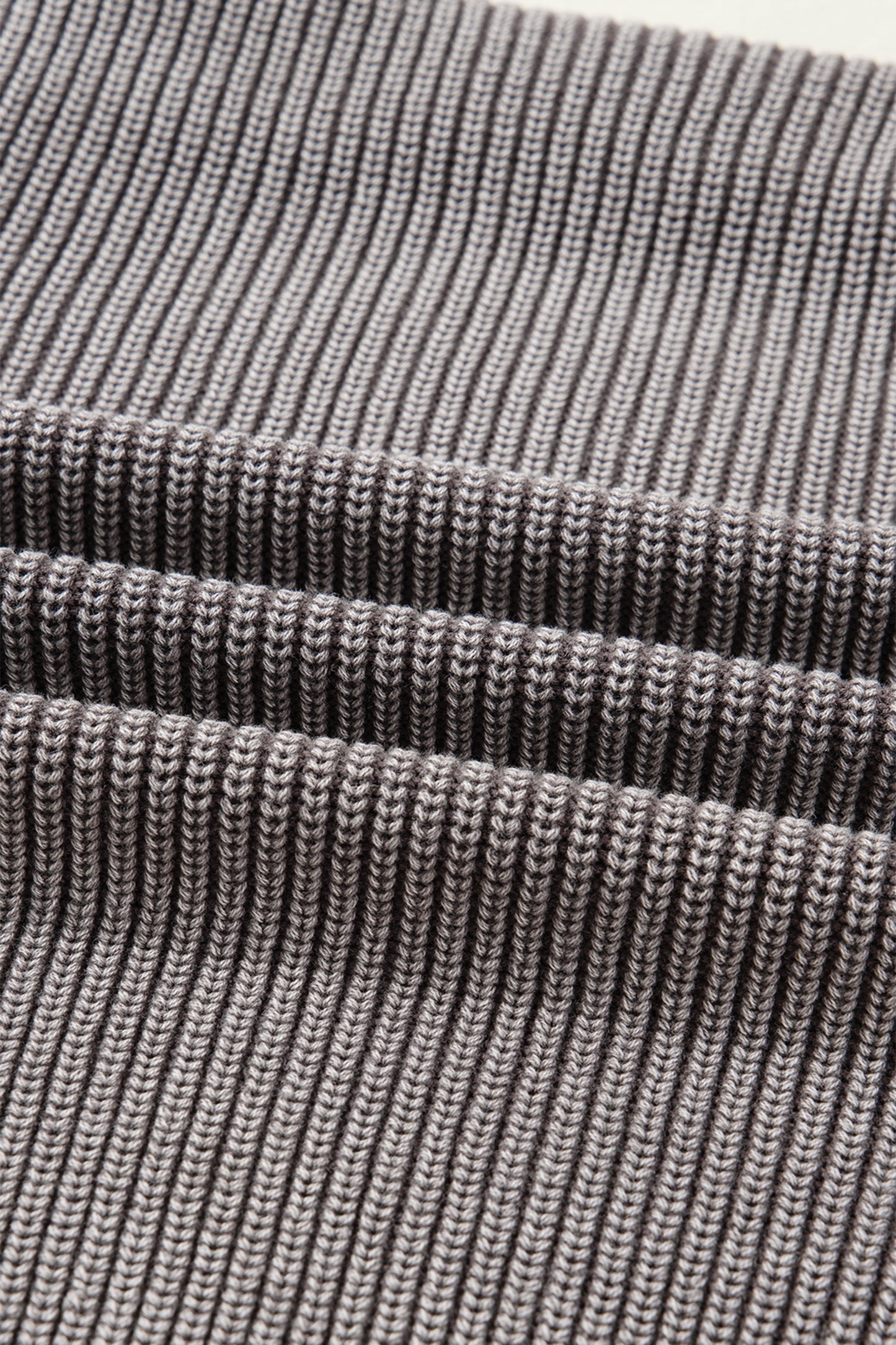 Dark Brown Mineral Wash Exposed Seam Patchwork Knit Open Sweater Cardigan