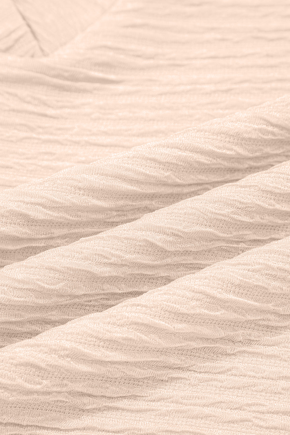 Apricot Textured V Neck T Shirt and Shorts Set