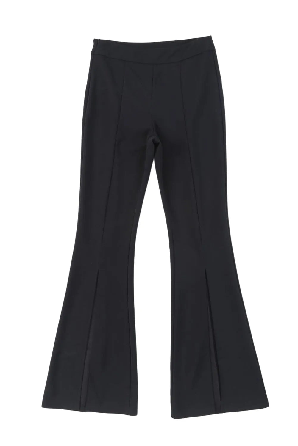 Black Split Hem High Waist Pants - Chic Meadow Boutique