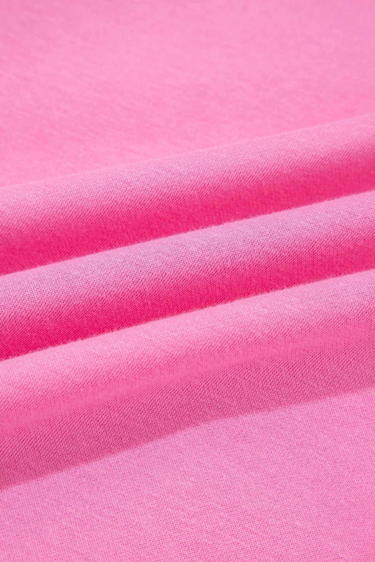Bright Pink Exposed Seam Detail Reversible Double Wear Plus Size Sweatshirt