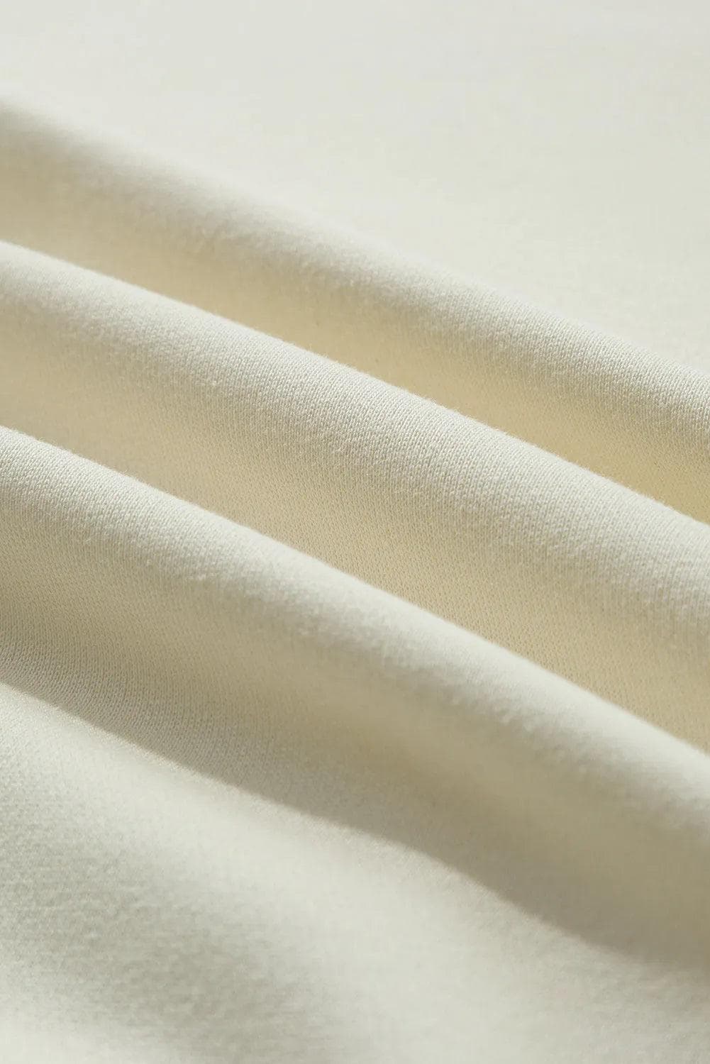 Plus Size/Plus Size Sweatshirts & Hoodies white Rainbow Raglan Sleeve Crew Neck Plus Size Sweatshirt