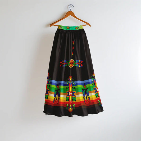 Spirit Blossom Harmony Geometric Skirt by 49DZINE