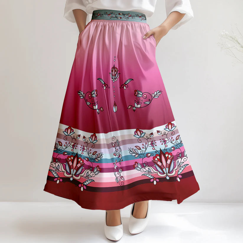 Winter Roseblush Skirt by 49DZINE