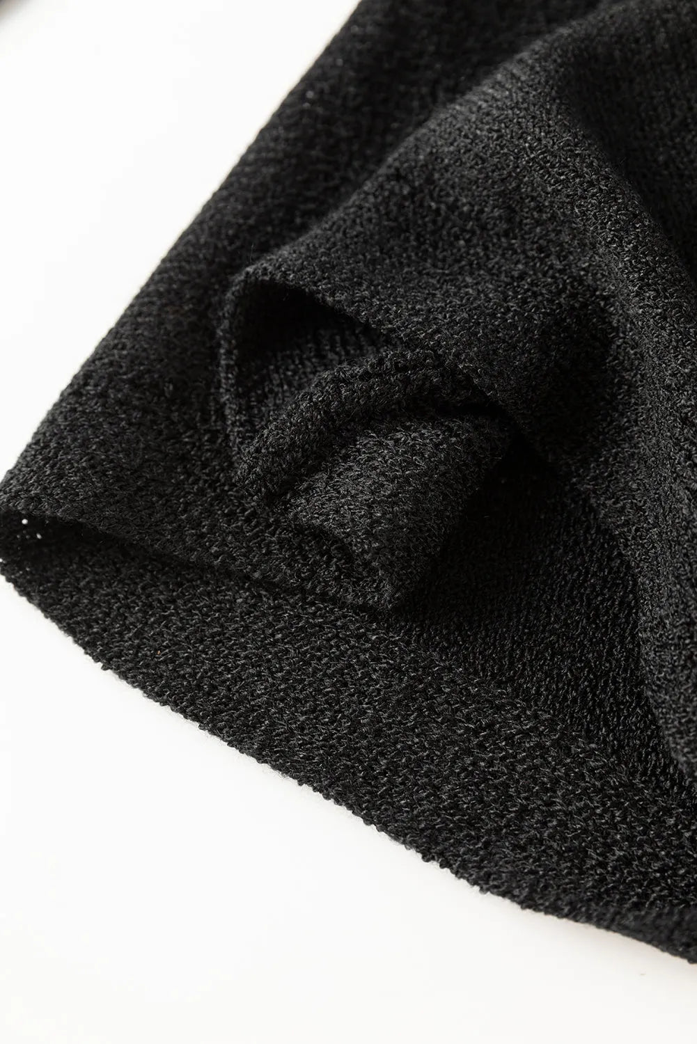 Black Ribbon Bow Knot Dolman Sleeve Sweater - Chic Meadow Boutique