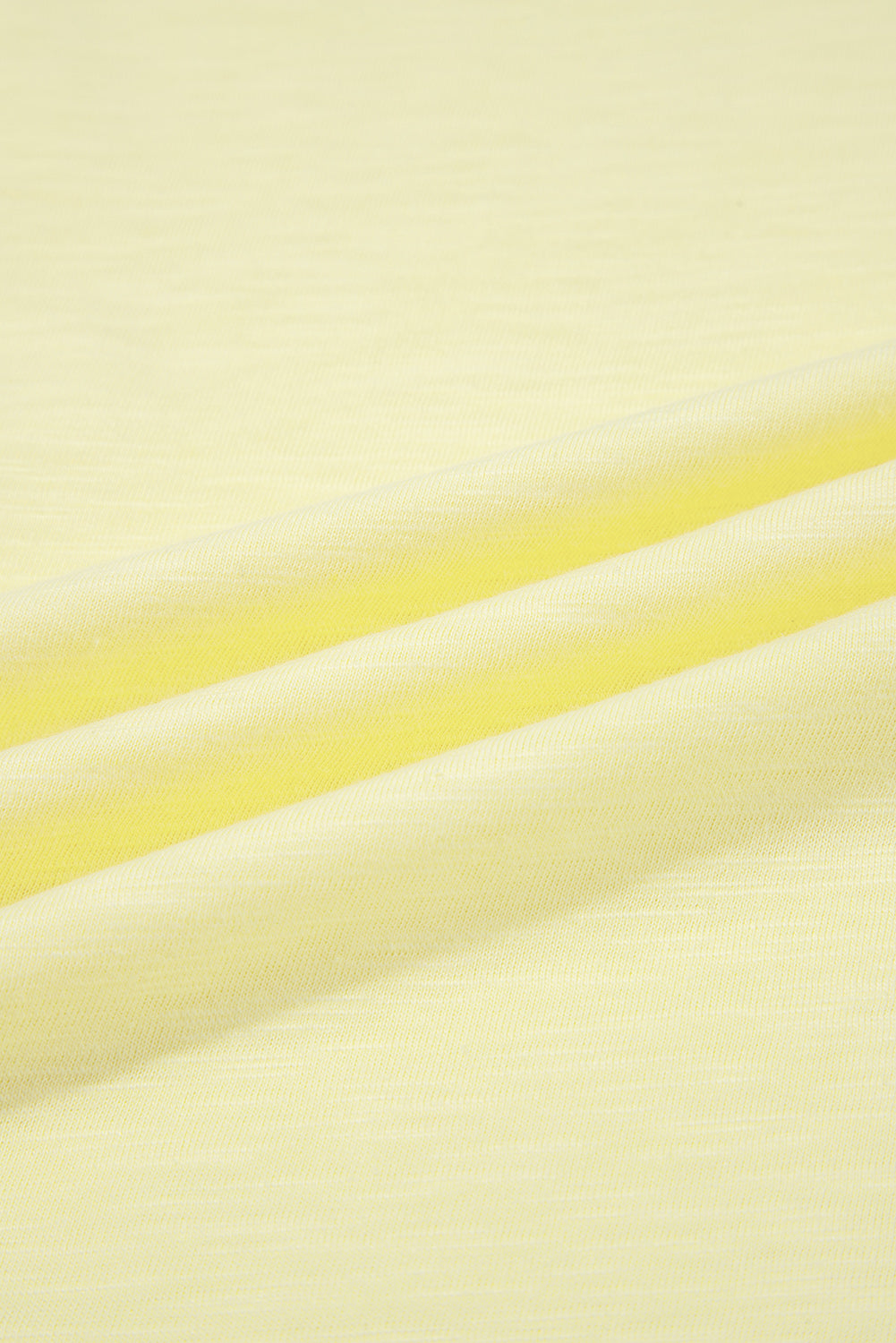 Yellow Cream Lace Patchwork Cap Sleeve Round Neck T Shirt