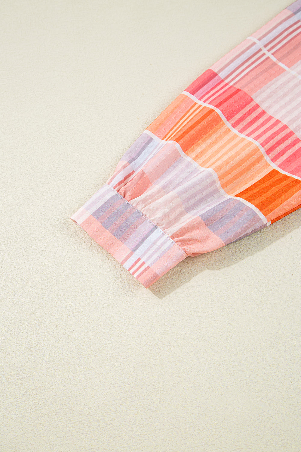 Pink Oversized Check Tunic Shirt