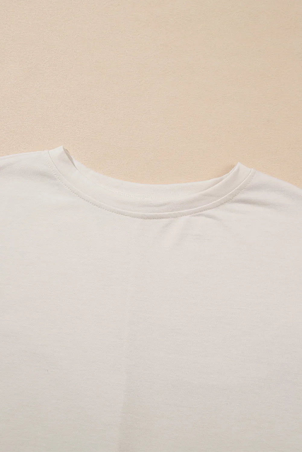 White Floral Crochet Splicing Sleeve T Shirt Dress - Chic Meadow Boutique