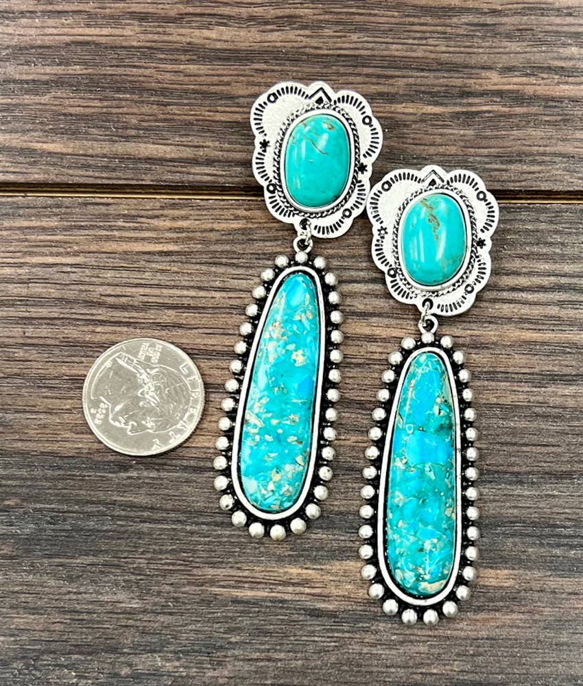 726419, Gemstone Post Earrings