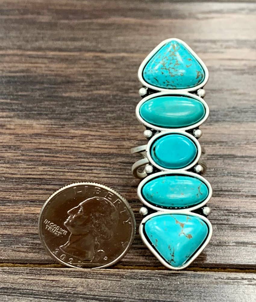 Turquoise Adjustable Ring