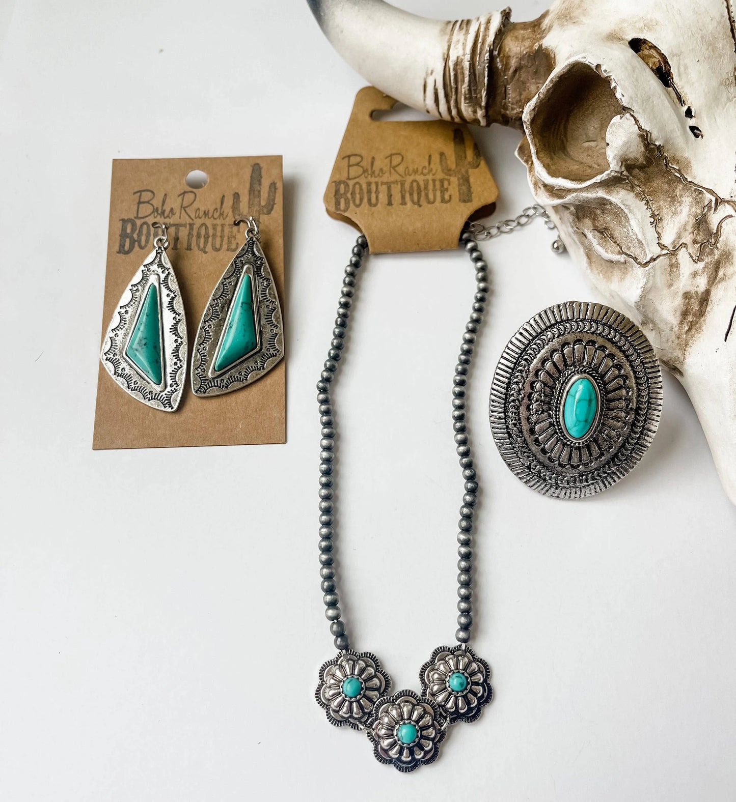 Concho Cuff Ring Western Ring Adjustable - Chic Meadow Boutique