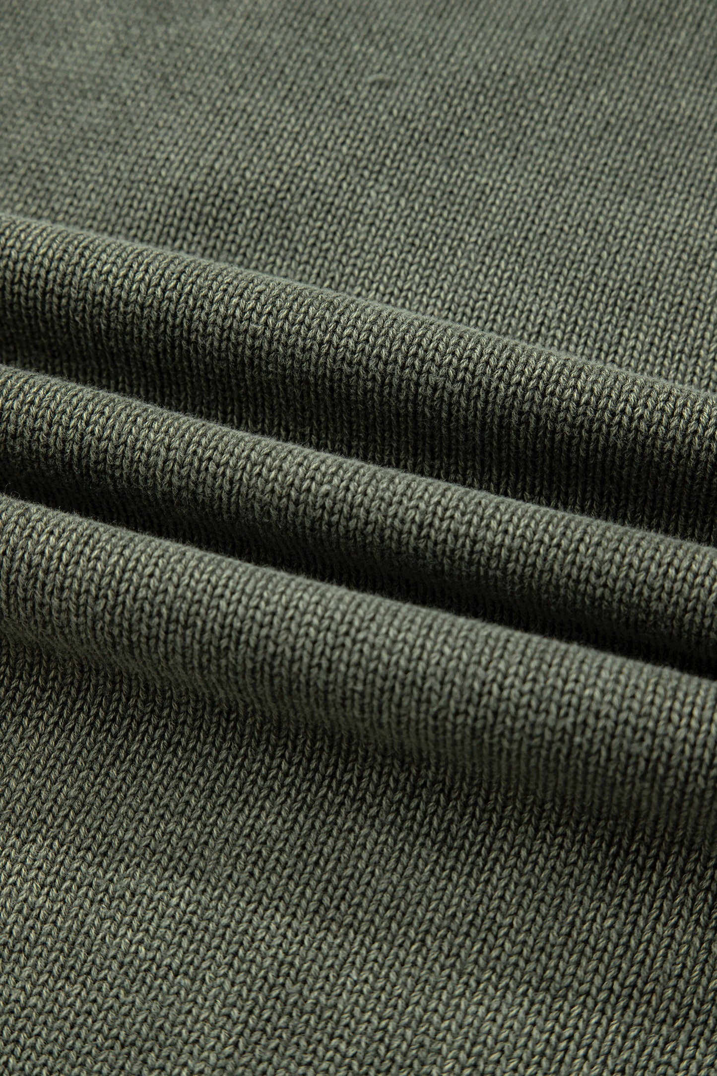 Four Leaf Clover Mineral Wash V Neck Knit Exposed Seam Drop Shoulder Loose Sweater