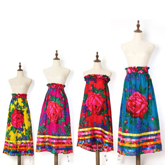Kokum Floral Art Ribbon Skirt