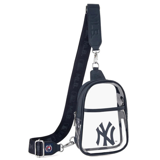 Blue MLB New York Yankees Clear Mini Sling Stadium Bag