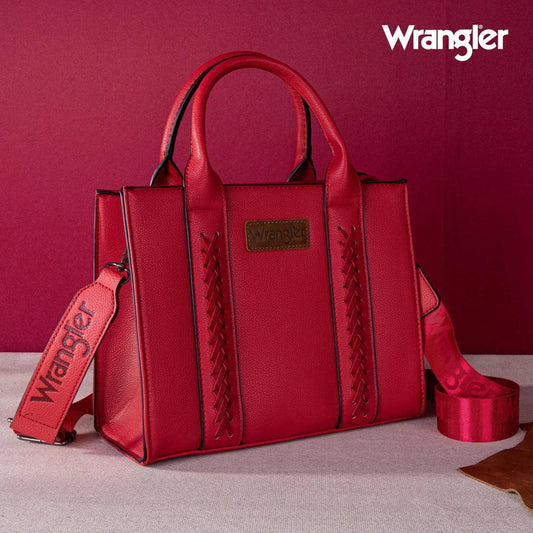 Wrangler Whipstitch Small Tote/Crossbody - Red