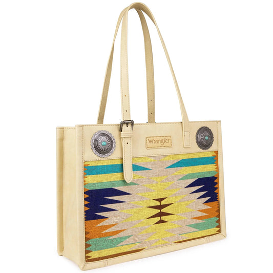 Wrangler Southwestern Art Print Tote - Tan