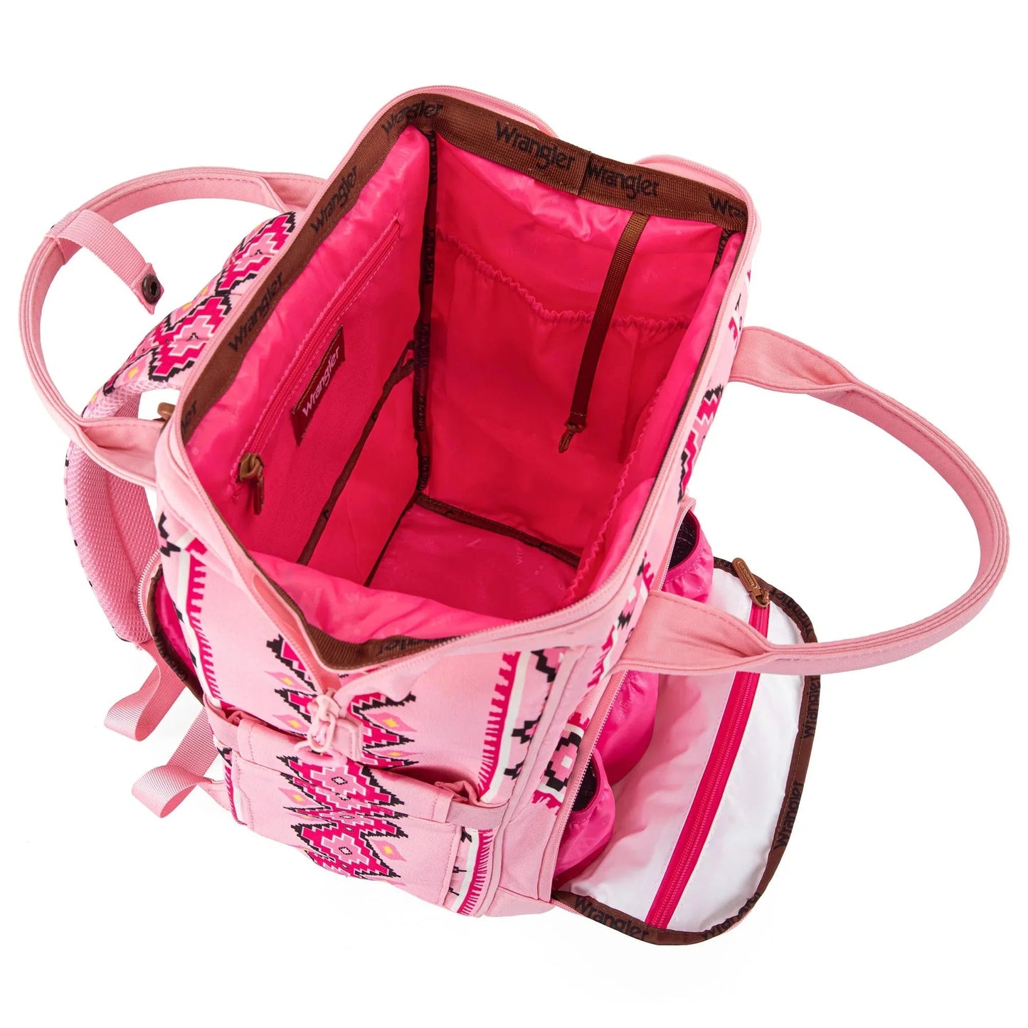 Wrangler Aztec Printed Callie Backpack - Pink