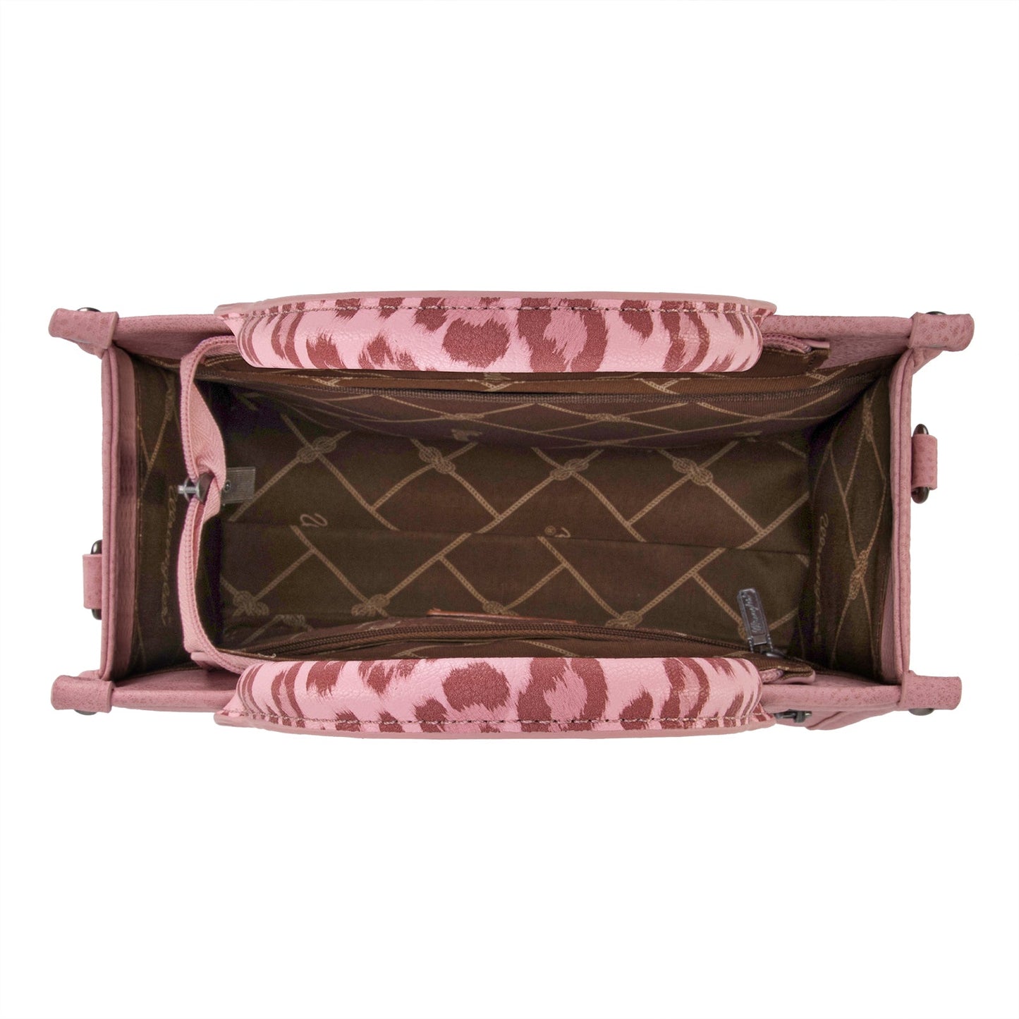 Wrangler Leopard Print Concealed Carry Tote/Crossbody - Pink - Chic Meadow Boutique
