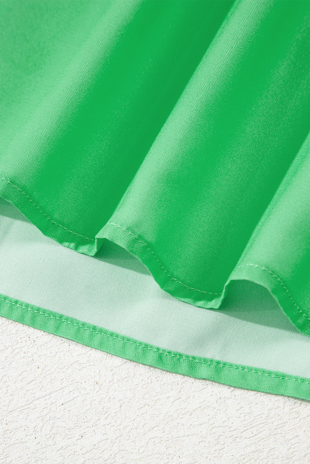 Green Floral Ric Rac Edge Puff Sleeve Button Up Summer Shirt