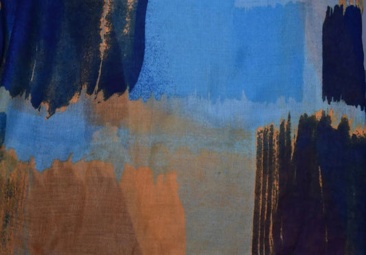 Scarf Azure Lines Colorful Scarf