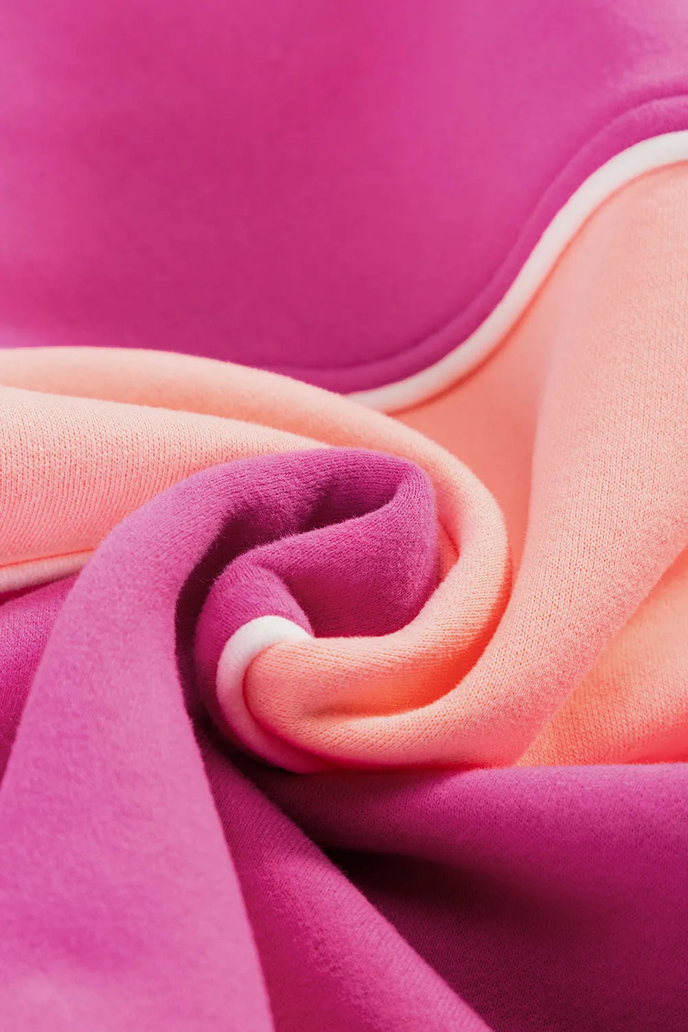 Sachet Pink Colorblock Patchwork Drop Shoulder Ribbed Trim Sweatshirt - Chic Meadow Boutique