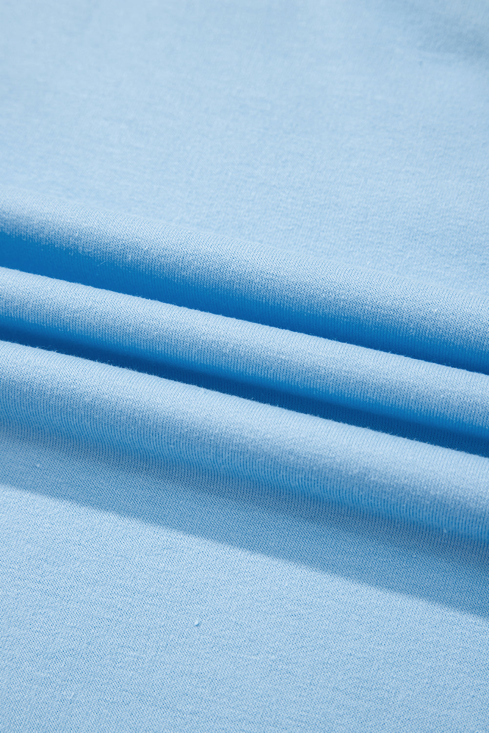 Myosotis V Neck Drop Shoulder Tee and Patchwork Drawstring Shorts Set