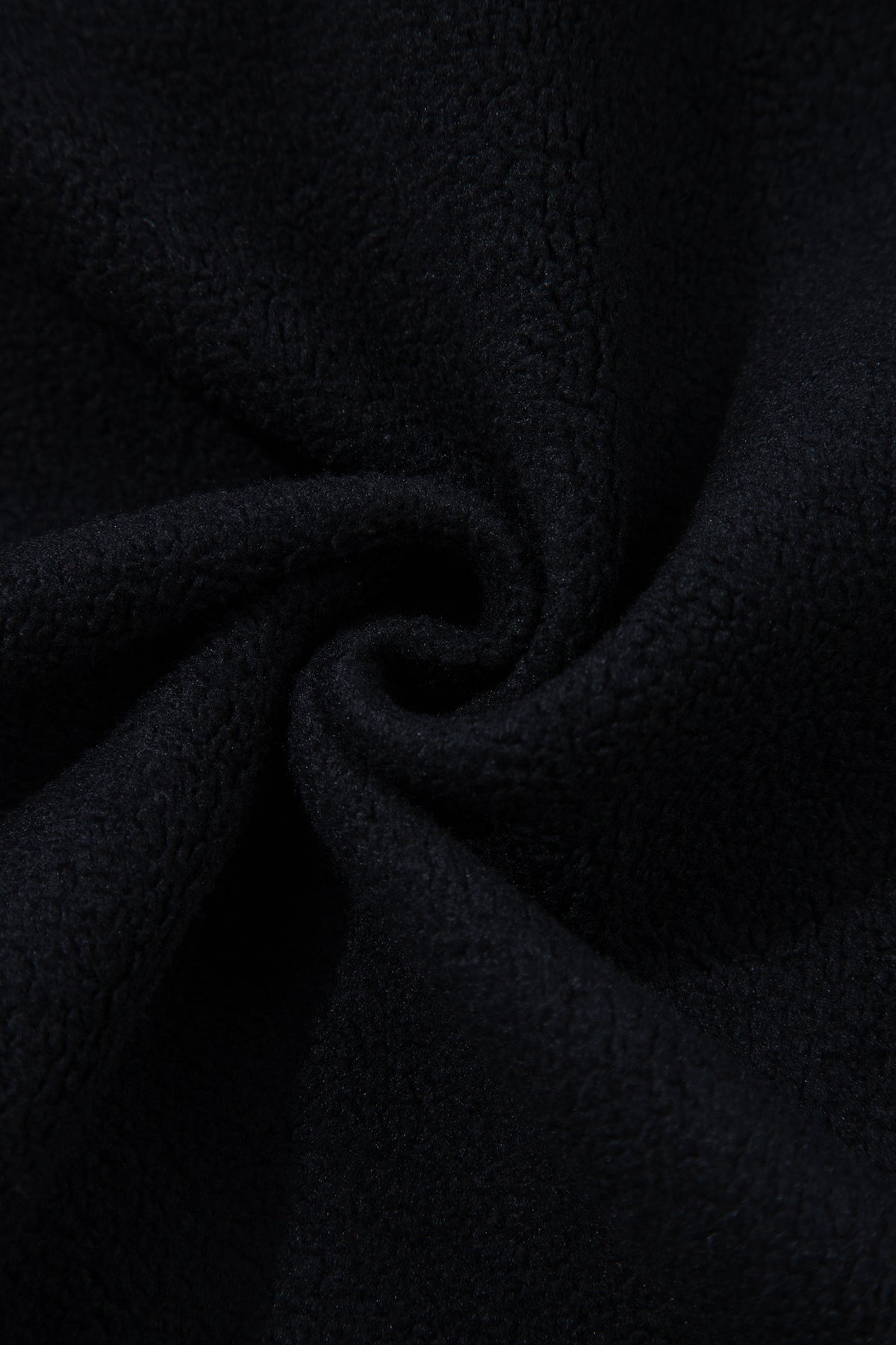 Black Oversize Drop Shoulder Reversible Mock Neck Sweatshirt
