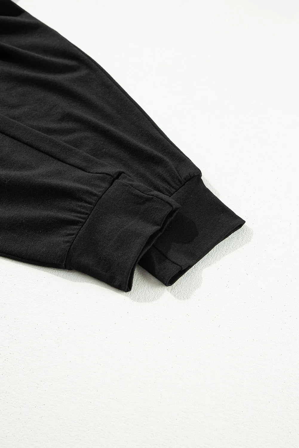 Black Split Long Cardigan and Skinny Pants Lounge Set - Chic Meadow Boutique