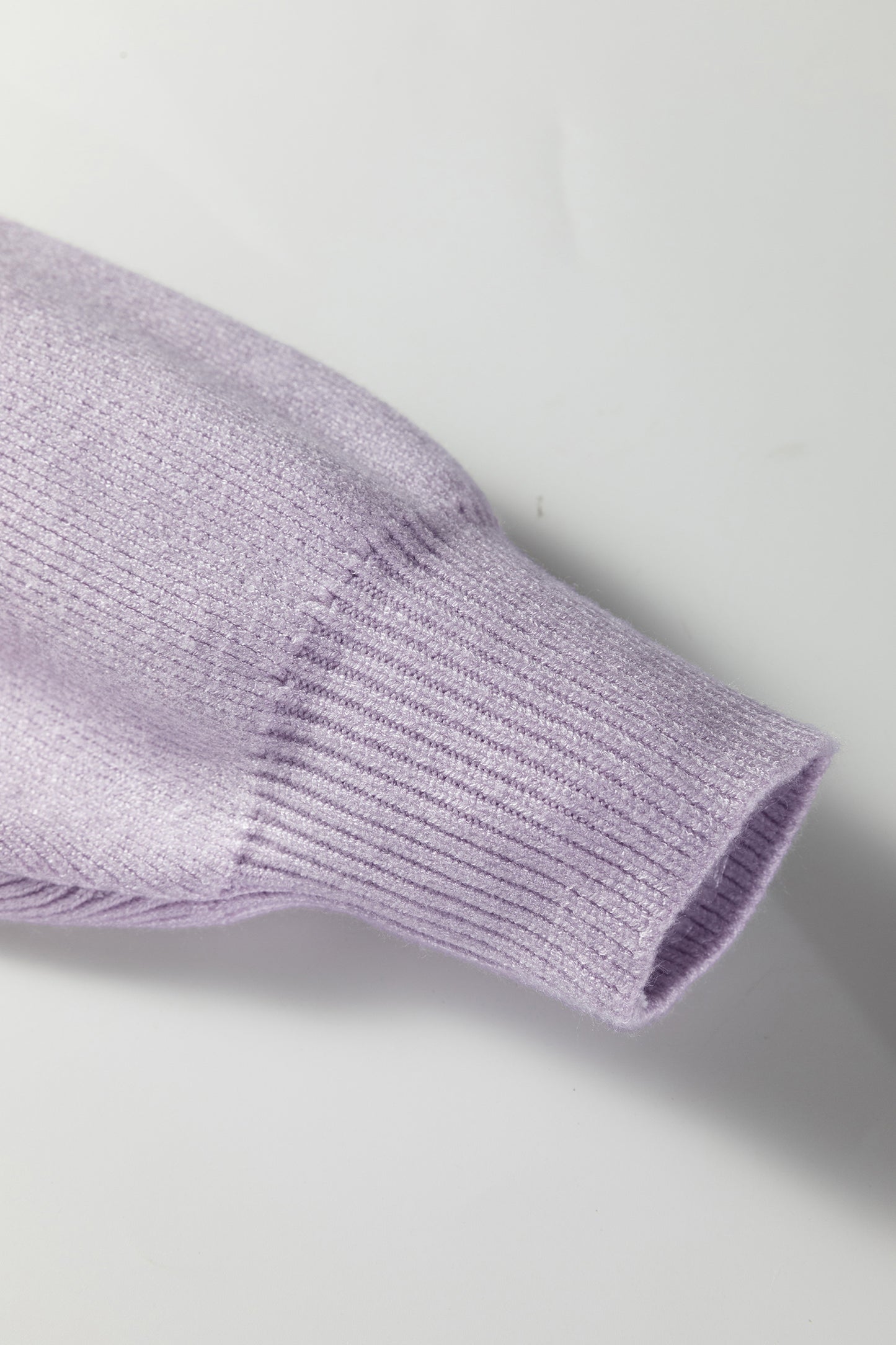 Khaki Color Block Plain Ribbed Knit Baggy Sweater