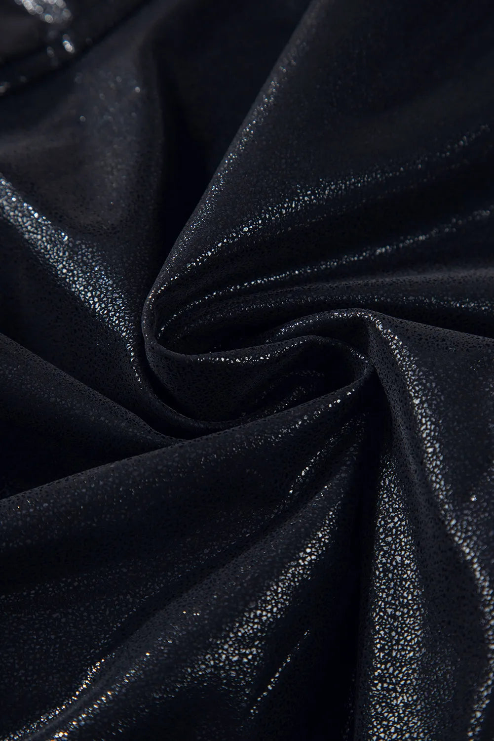 Black Elastic Waist Pocketed Pebble Joggers - Chic Meadow Boutique