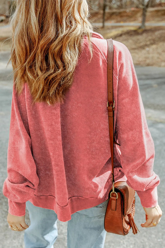 Fiery Red Vintage Washed Flap Pocket Button Shacket - Chic Meadow Boutique