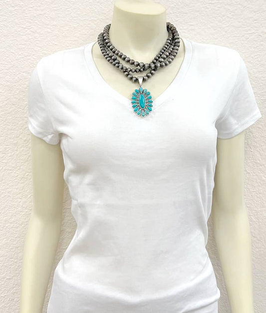 Navajo Bead, Turquoise Necklace