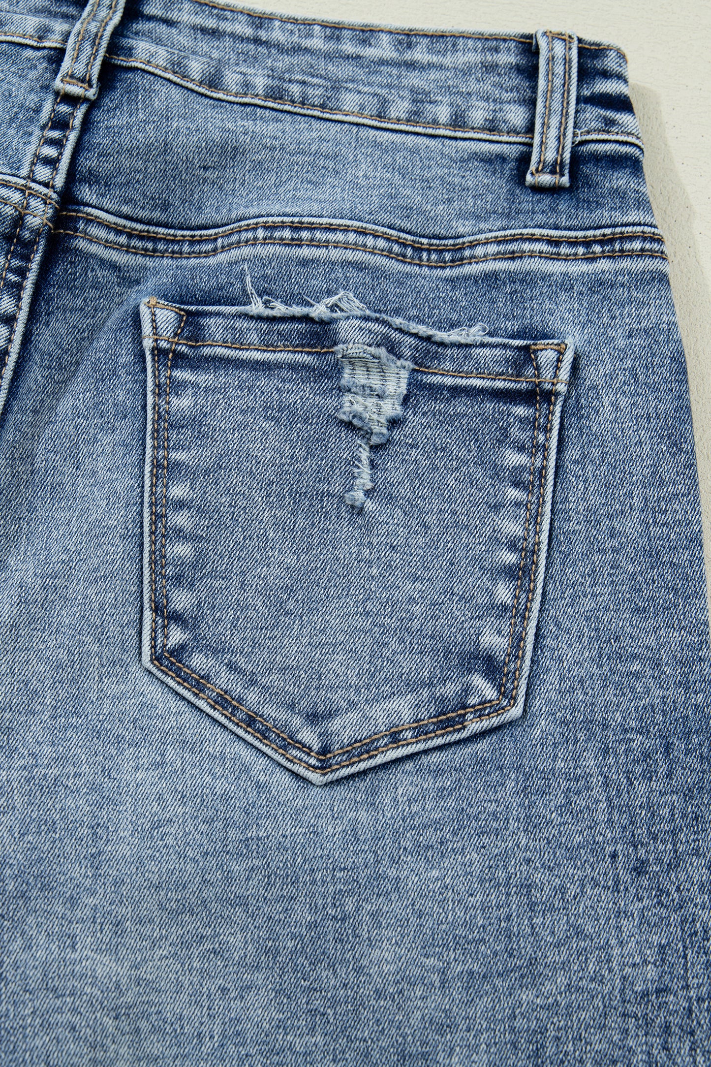 Ashleigh Blue Cuffed Straight Loose Jeans