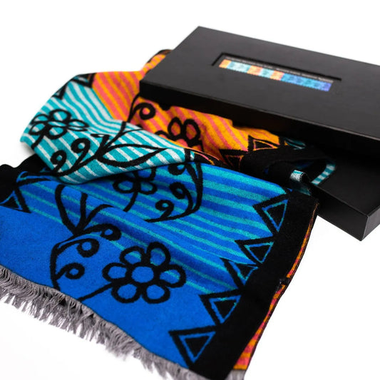 Brushed Silk Scarf - Mother Earth by Sharifah Marsden - Chic Meadow Boutique