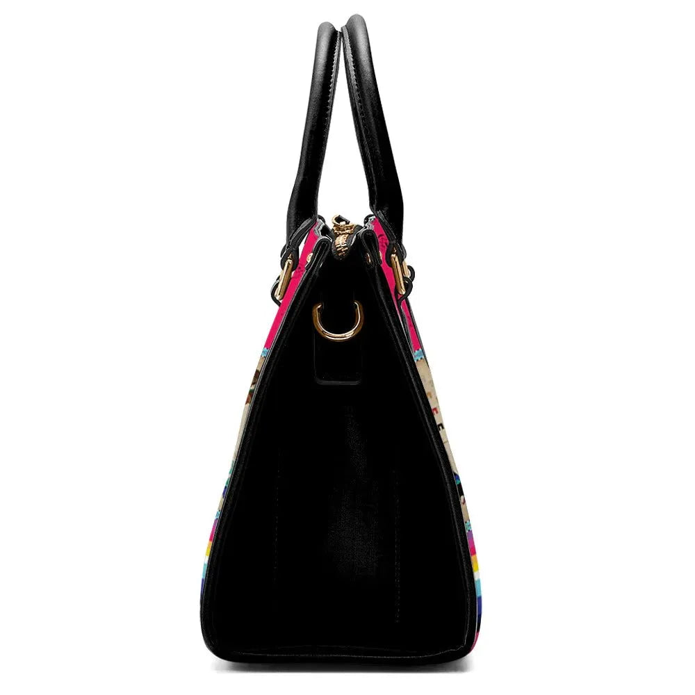 Buffalos Running Berry Convertible Hand or Shoulder Bag - Chic Meadow Boutique