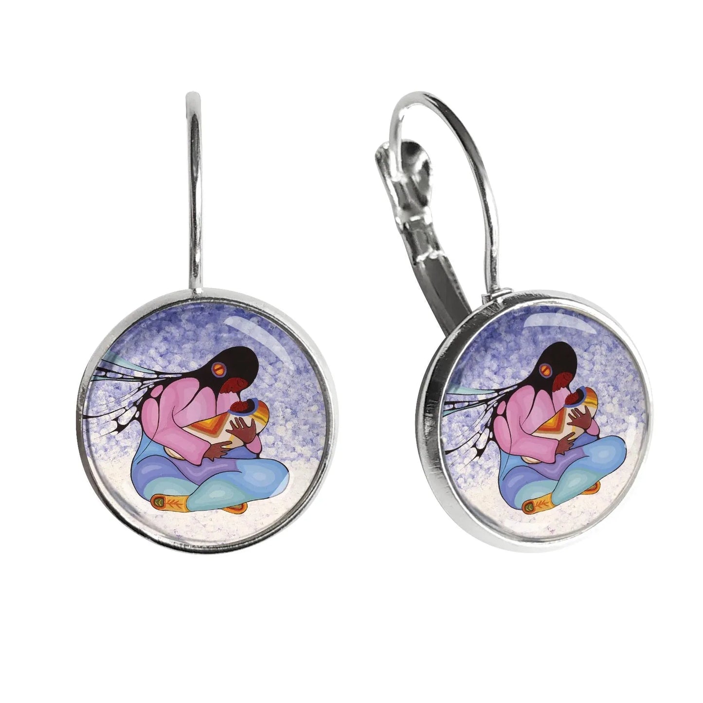 Cecil Youngfox Joyous Motherhood Dome Glass Earrings - Chic Meadow Boutique