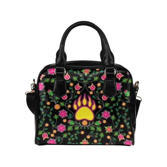 Purse Floral Bearpaw Pink and Yellow Shoulder Handbag
