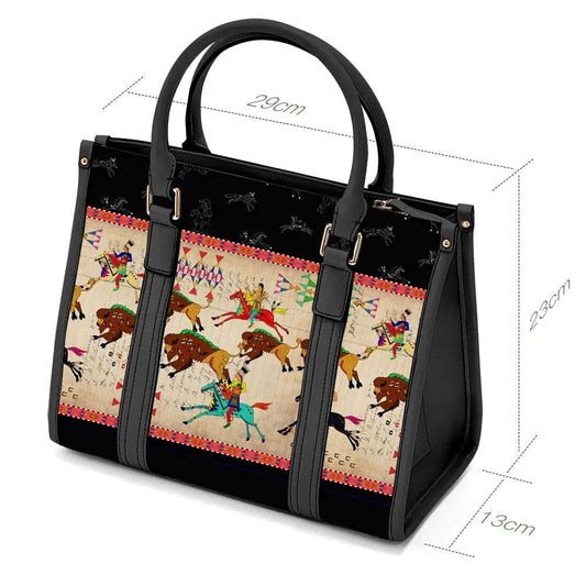 Purse Ledger Hunt Black Convertible Hand or Shoulder Bag
