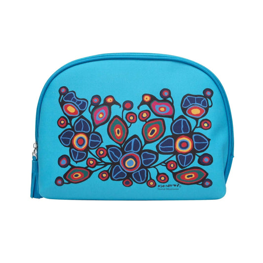 Cosmetic Bag Set Norval Morrisseau Flowers and Birds Cosmetic Bag Set