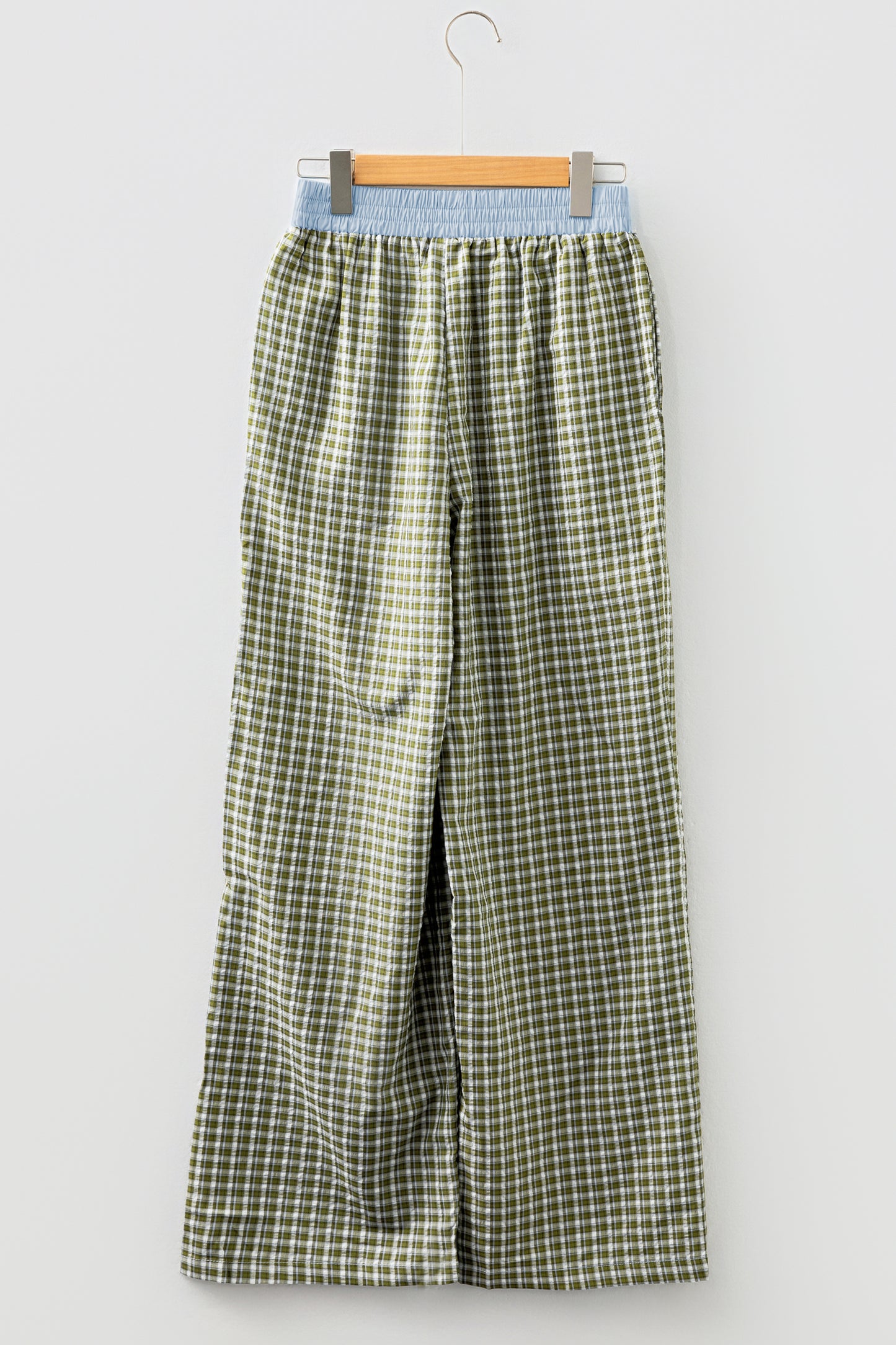 Brown Preppy Gingham Boxer Pants