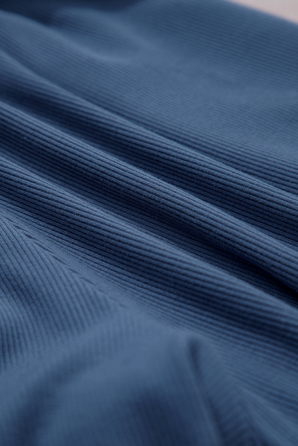 Ashleigh Blue Knit Open Back Cap Sleeve Drawstring Romper