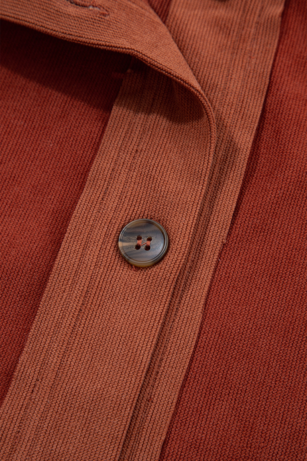 Gold Flame Velvet Flap Pockets Drop Shoulder Casual Shacket