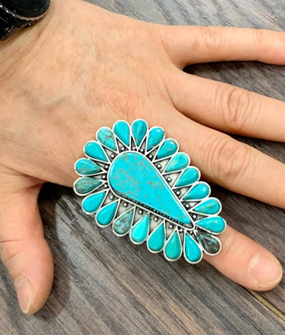 Turquoise Adjustable Ring