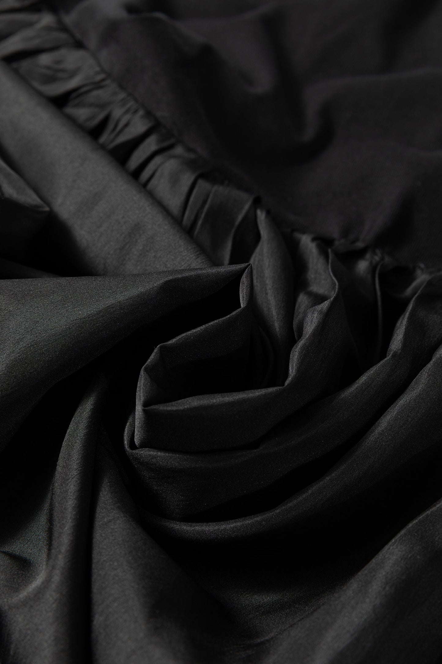 Black Short Sleeve Knit Top Patchwork Pleated Long Dress