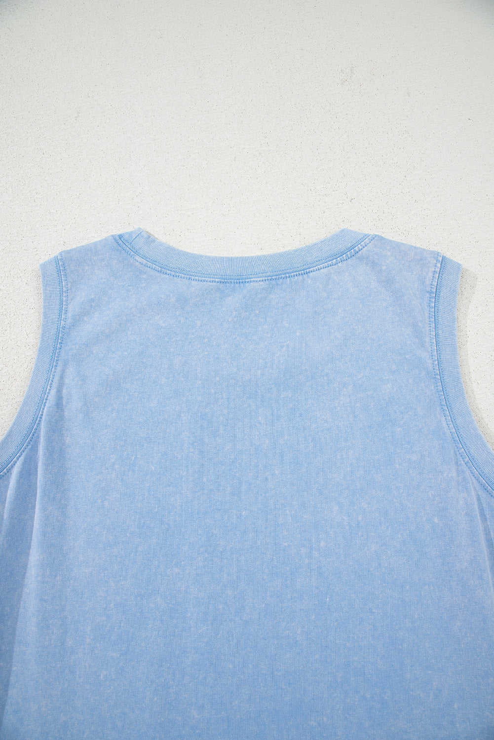 Beau Blue Mineral Wash Tank Mini Dress with Pockets