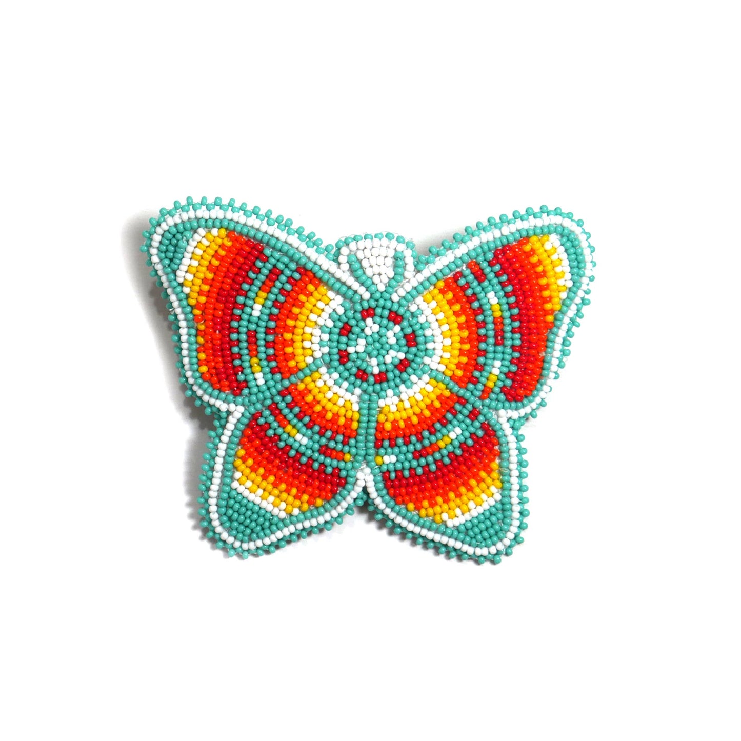 Beaded Butterfly Hair Clips Beaded Barrette, Tribal Barrette