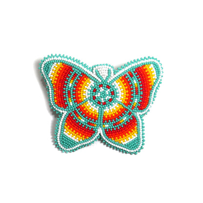 Beaded Butterfly Hair Clips Beaded Barrette, Tribal Barrette