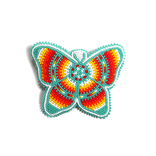 Beaded Butterfly Hair Clips Beaded Barrette, Tribal Barrette