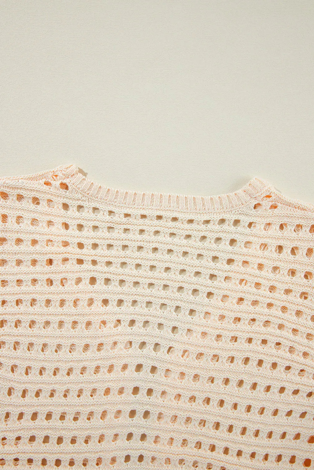 Apricot Solid Color Open Knit Duster Cardigan - Chic Meadow Boutique 