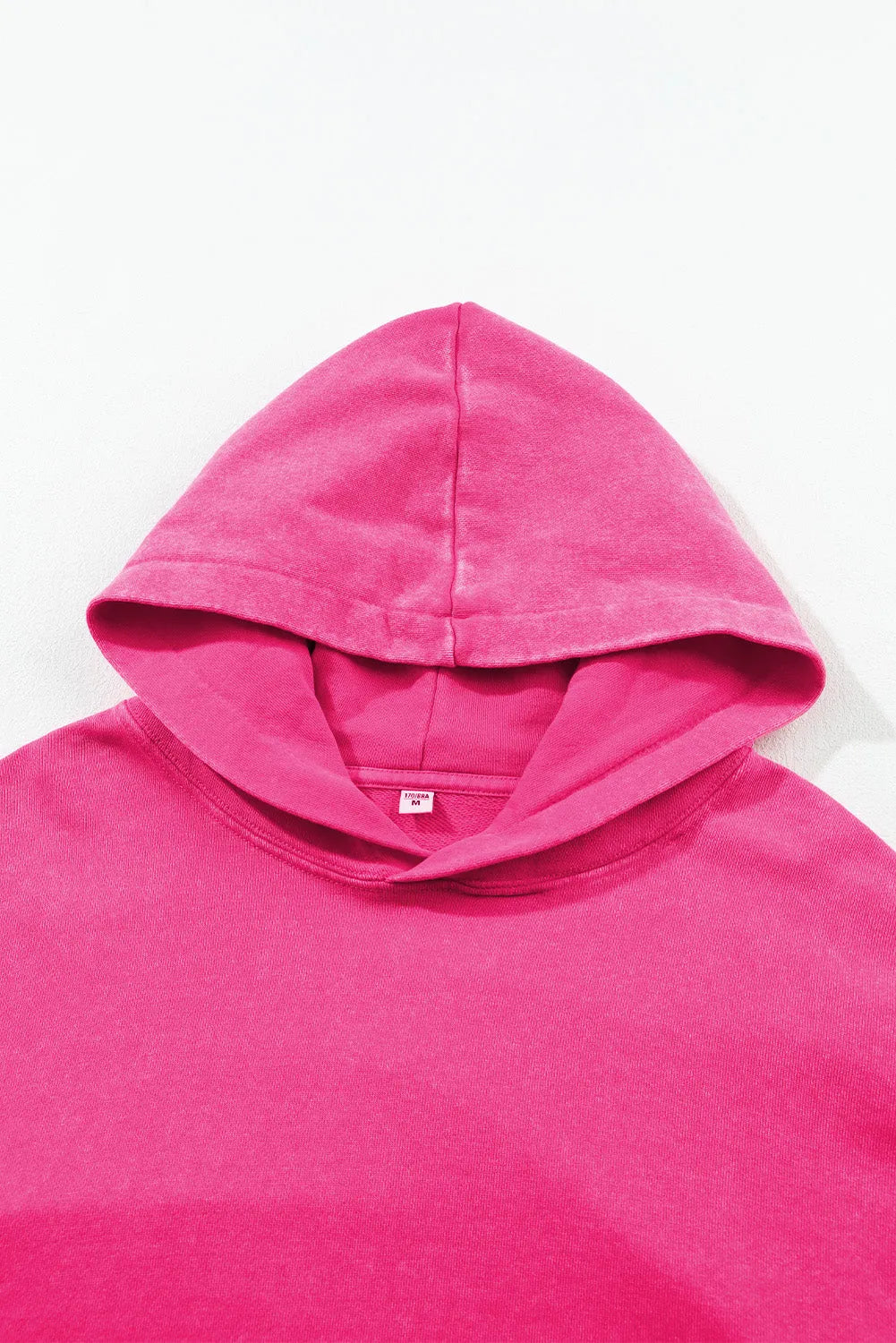 Bright Pink Vintage Wash Kangaroo Pocket Hoodie - Chic Meadow Boutique 