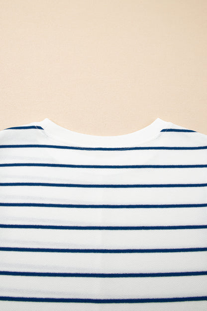 Sail Blue Casual Wide Leg 2pcs Pants Set